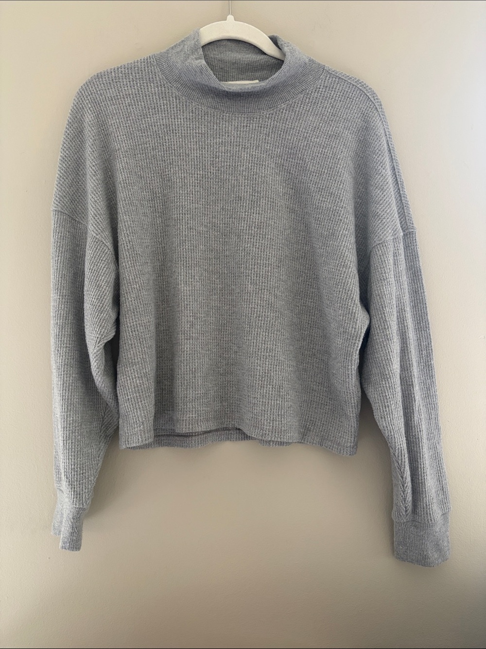 Abercrombie & Fitch Gray Mock Neck Top Small